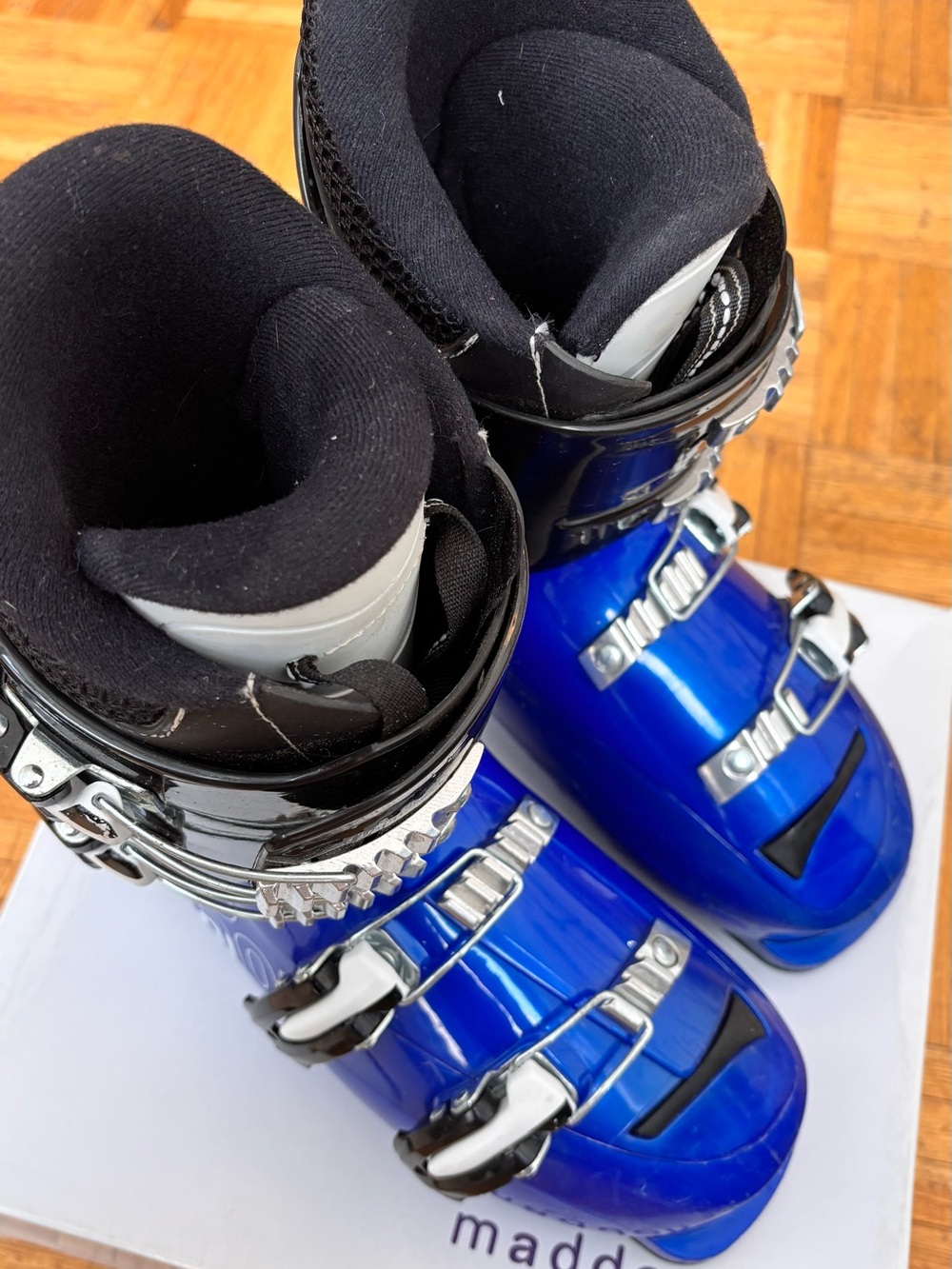 Rossignol Comp J4 Junior Ski Boots Size 23.5 (275mm) Black/Blue - Picture 2 of 8